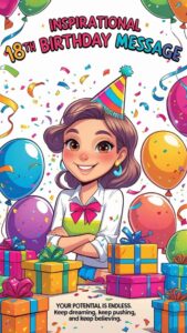 inspirational 18th birthday message