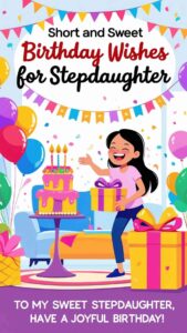 short and sweet birthday wishes for stepdaughter