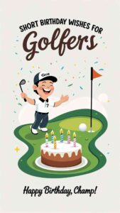 short birthday wishes for golfers