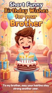 short funny birthday wishes for your brother