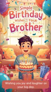simple birthday wishes for brother