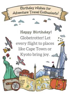 Birthday Wishes for Adventure Travel Enthusiasts