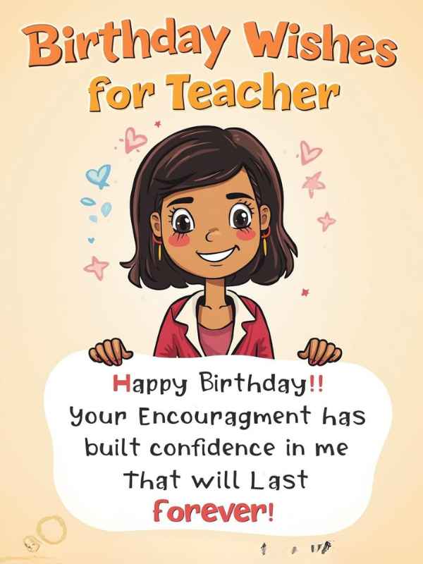 Birthday Wishes for Teacher