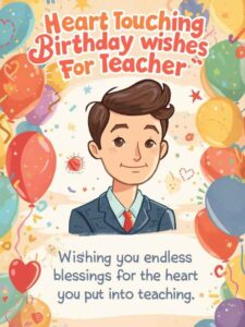 Heart Touching Birthday Wishes for Teacher