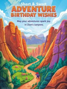 Short & Sweet Adventure Birthday Wishes