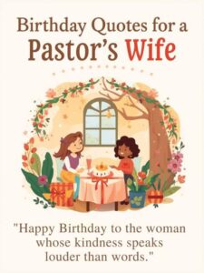 Birthday Quotes for a Pastor’s Wife