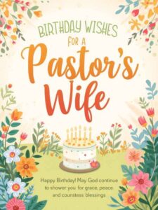 birthday wishes for a pastor’s wife