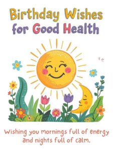 birthday wishes for good health