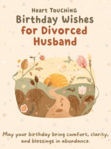 heart touching birthday wishes for divorced husband