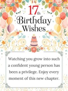 17th birthday wishes