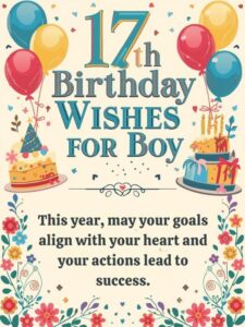17th birthday wishes for boy