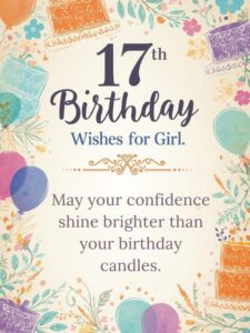 17th birthday wishes for girl