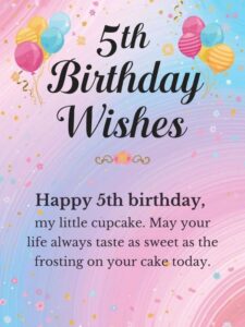 5th birthday wishes