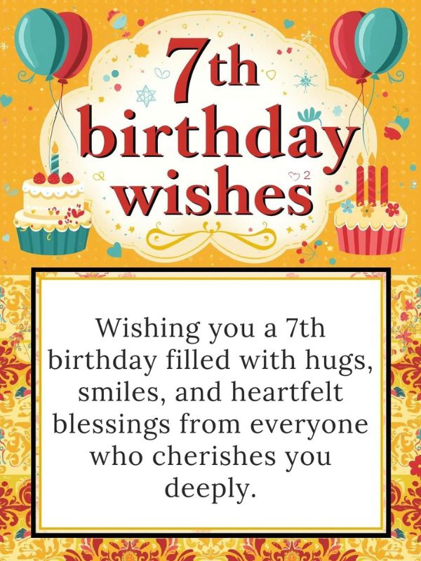 7th birthday wishes