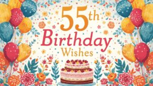 55th birthday wishes