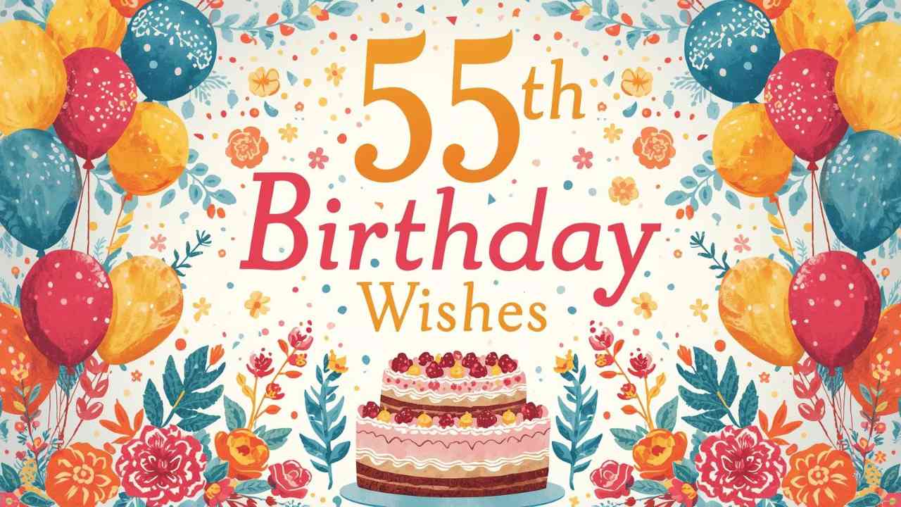55th birthday wishes