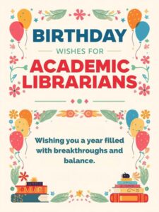Birthday Wishes for Academic Librarians