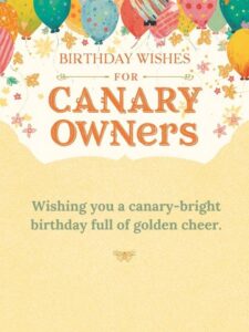 Birthday Wishes for Canary Owners