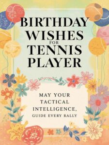 Birthday Wishes for Female Tennis Player
