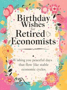 Birthday Wishes for Retired Economists