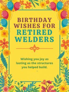 Birthday Wishes for Retired Welders