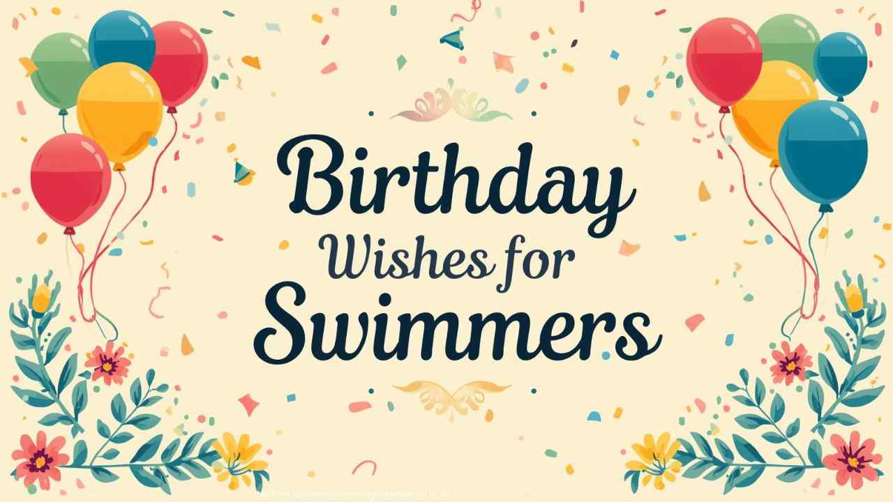 Birthday Wishes for Swimmers