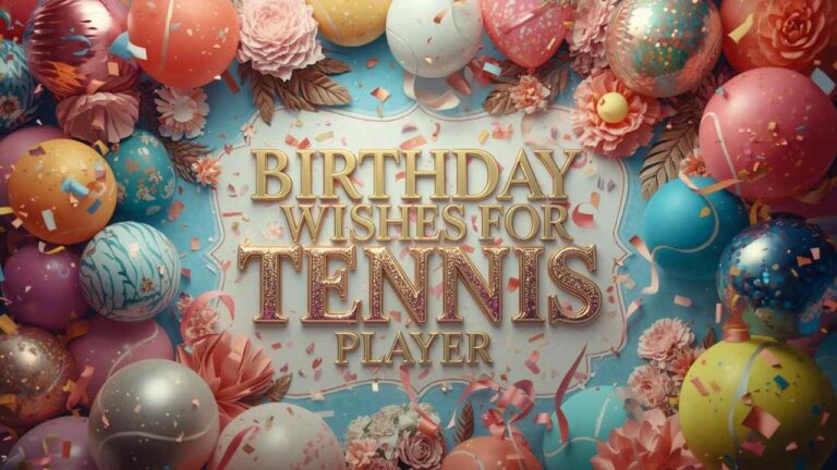 Birthday Wishes for Tennis Player