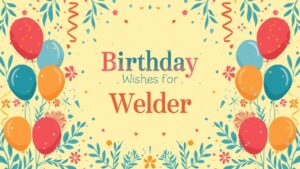 Birthday Wishes for Welder