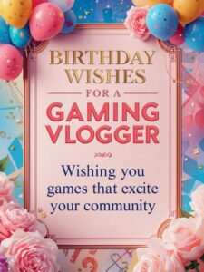 Birthday Wishes for a Gaming Vlogger
