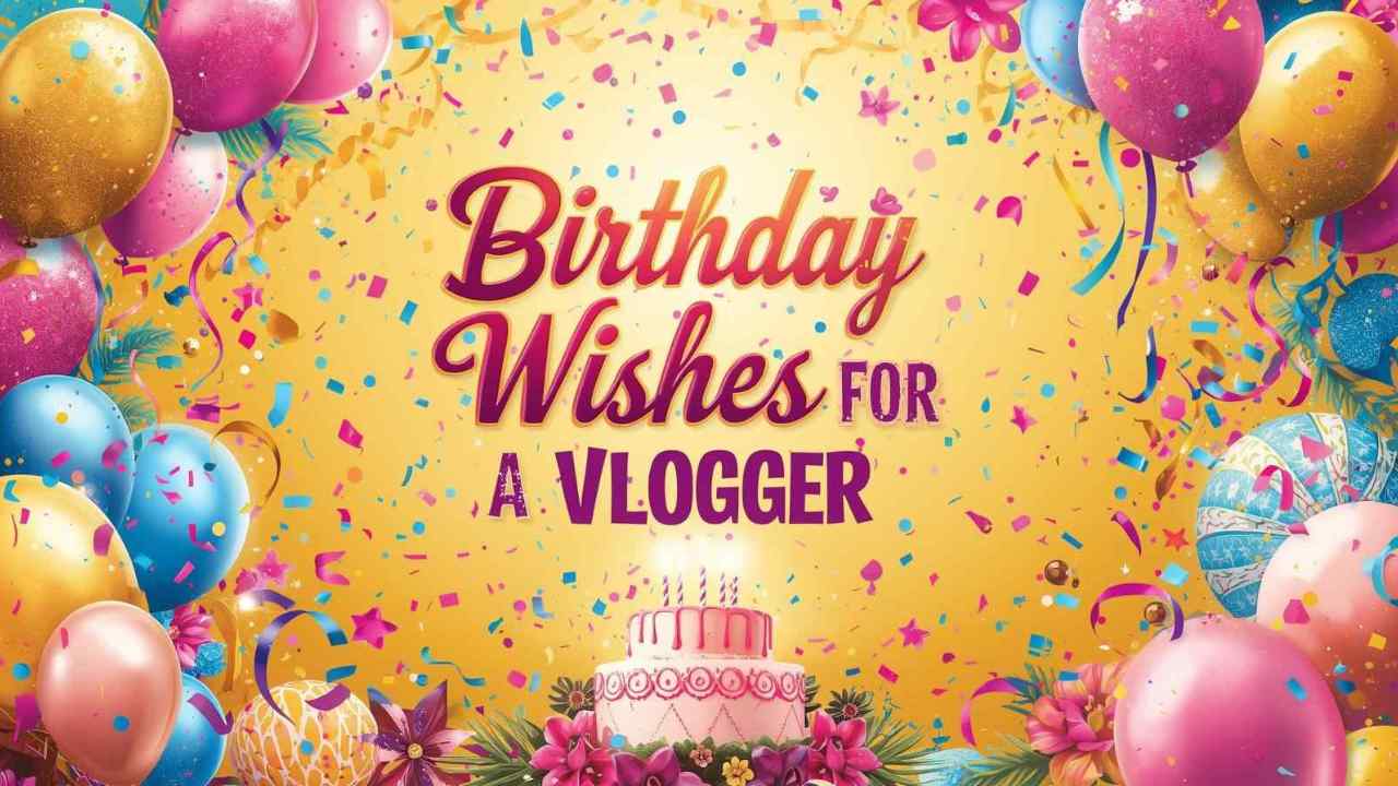 Birthday Wishes for a Vlogger