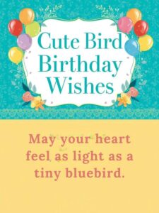 Cute Bird Birthday Wishes