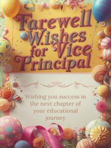 Farewell Wishes for Vice Principal