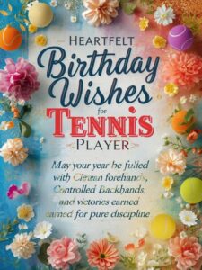 Heartfelt Birthday Wishes for Tennis Player