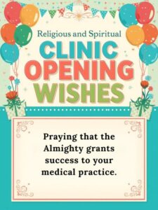 Religious and Spiritual Clinic Opening Wishes