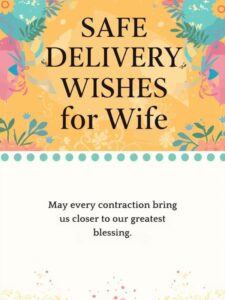 Safe Delivery Wishes for Wife