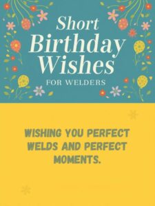 Short Birthday Wishes for Welders