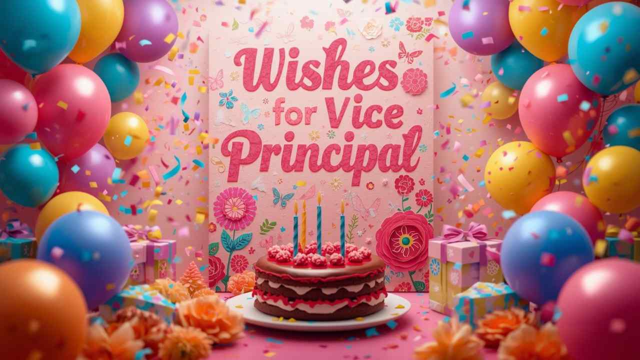 Wishes for Vice Principal 