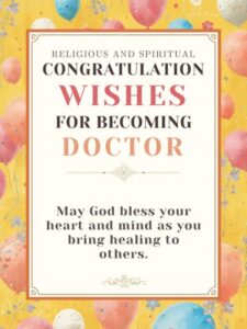 religious and spiritual congratulation wishes for becoming doctor