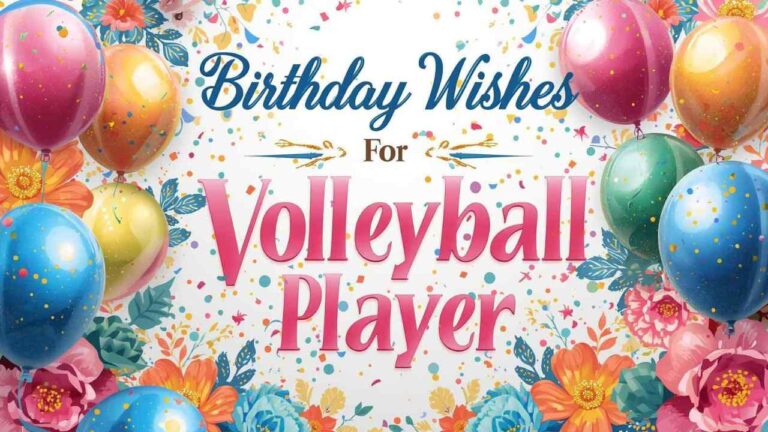 Birthday Wishes For Volleyball Player