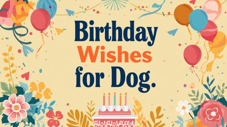 Birthday Wishes for Dog