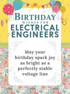 Birthday Wishes for Electrical Engineers