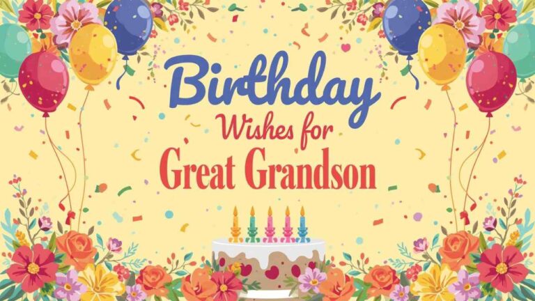 birthday wishes for great grandson