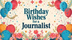 Birthday Wishes for Journalist
