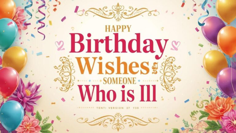 birthday wishes for someone who is ill