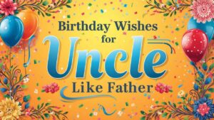 birthday wishes for uncle like father