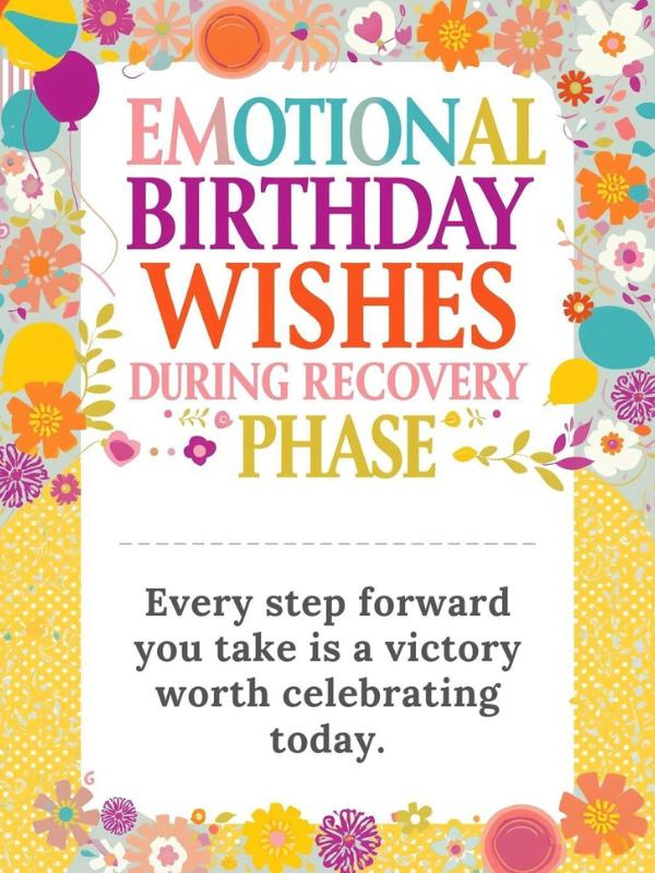 Emotional Birthday Wishes During Recovery Phase