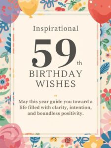 Inspirational 59th Birthday Wishes