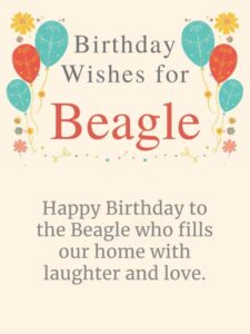 Birthday Wishes for Beagle