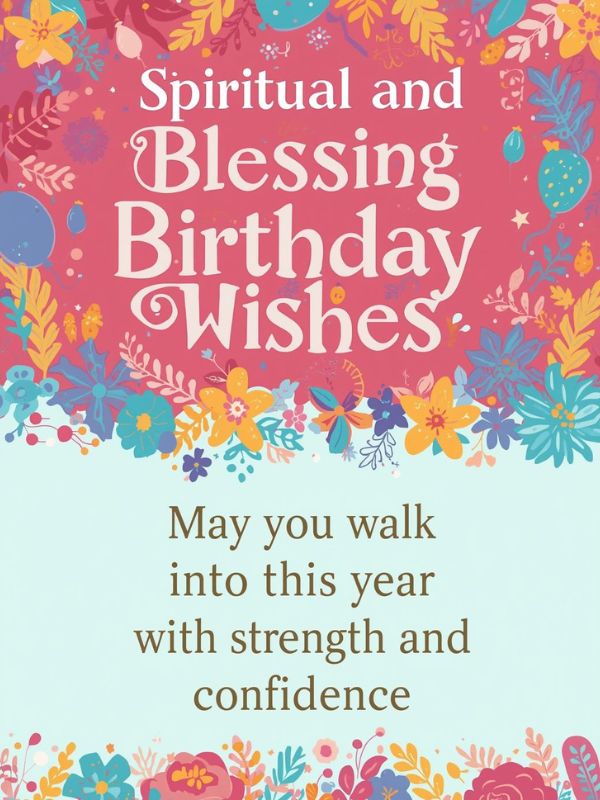 Spiritual and Blessing Birthday Wishes