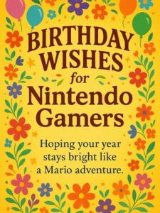 Birthday Wishes for Nintendo Gamers